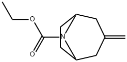 3-Methylene-8-ethoxycarbonyl-8-aza-bicyclo[3.2.1]octane Struktur