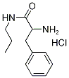 2-Amino-3-phenyl-N-propylpropanamide hydrochloride Struktur