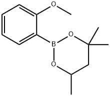 2-(2-Methoxyphenyl)-4,4,6-trimethyl-1,3,2-dioxaborinane Struktur