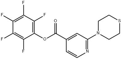 Pentafluorophenyl 2-thiomorpholin-4-ylisonicotinate Struktur