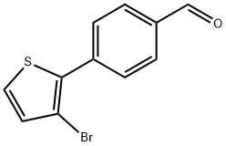 4-(3-BROMOTHIEN-2-YL)BENZALDEHYDE Struktur