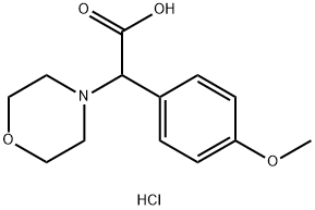 (4-METHOXY-PHENYL)-MORPHOLIN-4-YL-ACETIC ACID HYDROCHLORIDE Struktur