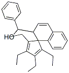 PHENYL(2,3,4,5-TETRAETHYL-2'H-SPIRO[CYCLOPENTA[2,4]DIENE-1,1'-NAPHTHALENE]-2'-YL)METHANOL Struktur