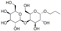 1-Propyl-4-O-beta galactopyranosyl-alpha galactopyranoside Struktur