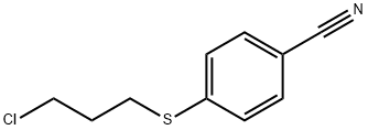 4-[(3-CHLOROPROPYL)THIO]-BENZONITRILE Struktur