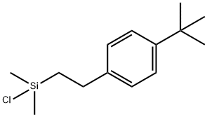 (p-tert-butylphenethyl)dimethylchlorosilane Struktur