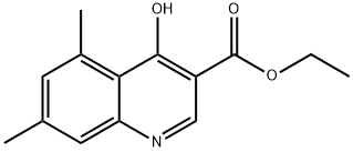 4-HYDROXY-5,7-DIMETHYL-QUINOLINE-3-CARBOXYLIC ACID ETHYL ESTER Struktur