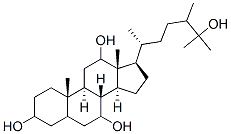 24-methylcholestane-3,7,12,25-tetrol Struktur