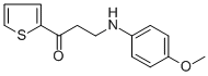 3-(4-METHOXYANILINO)-1-(2-THIENYL)-1-PROPANONE Struktur