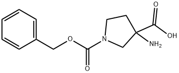 3-AMINO-3-HYDROXYCARBONYL-1-N-CBZ PYRROLIDINE Struktur