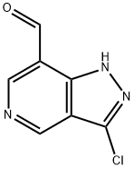 3-CHLORO-1H-PYRAZOLO[4,3-C]PYRIDINE-7-CARBALDEHYDE Struktur