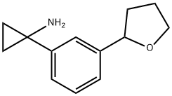 Cyclopropanamine, 1-[3-(tetrahydro-2-furanyl)phenyl]- Struktur