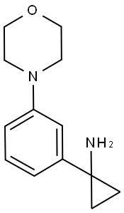 Cyclopropanamine, 1-[3-(4-morpholinyl)phenyl]- Struktur