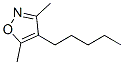 Isoxazole, 3,5-dimethyl-4-pentyl- (9CI) Struktur