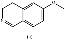 3,4-Dihydro-6-methoxyisoquinoline hydrochloride Struktur