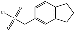 Indan-5-ylmethanesulfonyl chloride Struktur