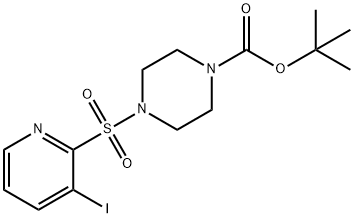 tert-butyl 4-[(3-iodopyridin-2-yl)sulfonyl]piperazine-1-carboxylate Struktur