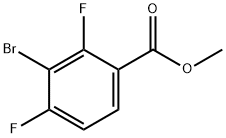 3-Bromo-2,4-difluorobenzoic acid methyl ester Struktur