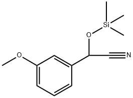 3-Methoxy-α-[(triMethylsilyl)oxy]-benzeneacetonitrile Struktur