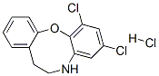 5H-Dibenz(b,g)(1,4)oxazocine, 1,3-dichloro-6,7-dihydro-, hydrochloride Struktur