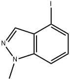 1H-INDAZOLE, 4-IODO-1-METHYL- Struktur