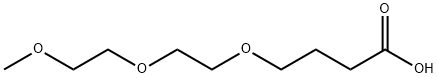 Butanoic acid, 4-[2-(2-methoxyethoxy)ethoxy]- Struktur