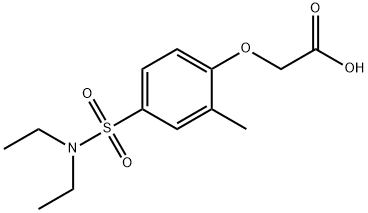 (4-DIETHYLSULFAMOYL-2-METHYL-PHENOXY)-ACETIC ACID Struktur