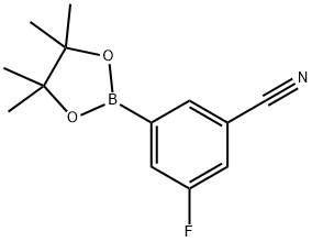 3-Cyano-5-fluorobenzeneboronic acid pinacol ester, 96% Struktur