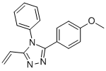 3-(4-METHOXYPHENYL)-4-PHENYL-5-VINYL-4H-1,2,4-TRIAZOLE Struktur