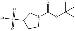 3-(氯磺?；?吡咯烷-1-甲酸叔丁酯, 935845-20-8, 結(jié)構(gòu)式