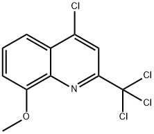 4-CHLORO-8-METHOXY-2-TRICHLOROMETHYL-QUINOLINE Struktur