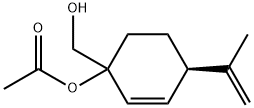 (4R)-1-Hydroxy-4-(1-methylethenyl)-2-cyclohexene-1-methanol 1-Acetate 
(Mixture of Diastereomers) Struktur