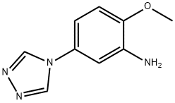 2-METHOXY-5-(4H-1,2,4-TRIAZOL-4-YL)ANILINE Struktur