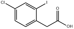 4-CHLORO-2-IODO-BENZENEACETIC ACID Struktur