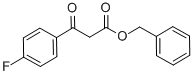 BETA-OXO-4-FLUORO-BENZENEPROPANOIC ACID PHENYLMETHYL ESTER Struktur