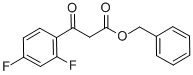 BETA-OXO-2,4-DIFLUORO-BENZENEPROPANOIC ACID PHENYLMETHYL ESTER Struktur