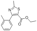 2-METHYL-4-(2-METHYLPHENYL)-5-THIAZOLECARBOXYLIC ACID ETHYL ESTER Struktur