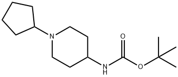 tert-Butyl (1-cyclopentylpiperidin-4-yl)carbaMate Struktur