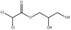 2,3-dihydroxypropyl 2,2-dichloroacetate Struktur