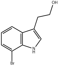 1H-INDOLE-3-ETHANOL,7-BROMO- Struktur