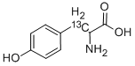 DL-TYROSINE-BETA-13C Struktur