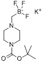 Potassium (4-tert-butoxycarbonylpiperazin-1-yl)methyltrifluoroborate Struktur