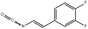 Benzene, 1,2-difluoro-4-[(1E)-2-isocyanatoethenyl]- Struktur