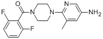 [4-(5-AMINO-3-METHYLPYRIDIN-2-YL)PIPERAZIN-1-YL](2,6-DIFLUOROPHENYL)METHANONE Struktur