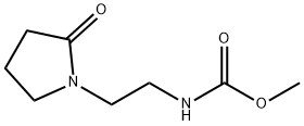 Carbamic  acid,  N-[2-(2-oxo-1-pyrrolidinyl)ethyl]-,  methyl  ester Struktur