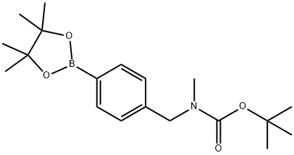 4-(N-BOC-N-METHYL-AMINOMETHYL)-PHENYLBORONIC ACID PINACOL ESTER Struktur