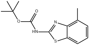 Carbamic  acid,  N-(4-methyl-2-benzothiazolyl)-,  1,1-dimethylethyl  ester Struktur