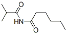 Hexanamide,  N-(2-methyl-1-oxopropyl)- Struktur