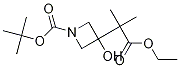 tert-butyl 3-(1-ethoxy-2-Methyl-1-oxopropan-2-yl)-3-hydroxyazetidine-1-carboxylate Struktur