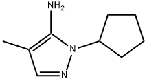 2-CYCLOPENTYL-4-METHYL-2H-PYRAZOL-3-YLAMINE Struktur